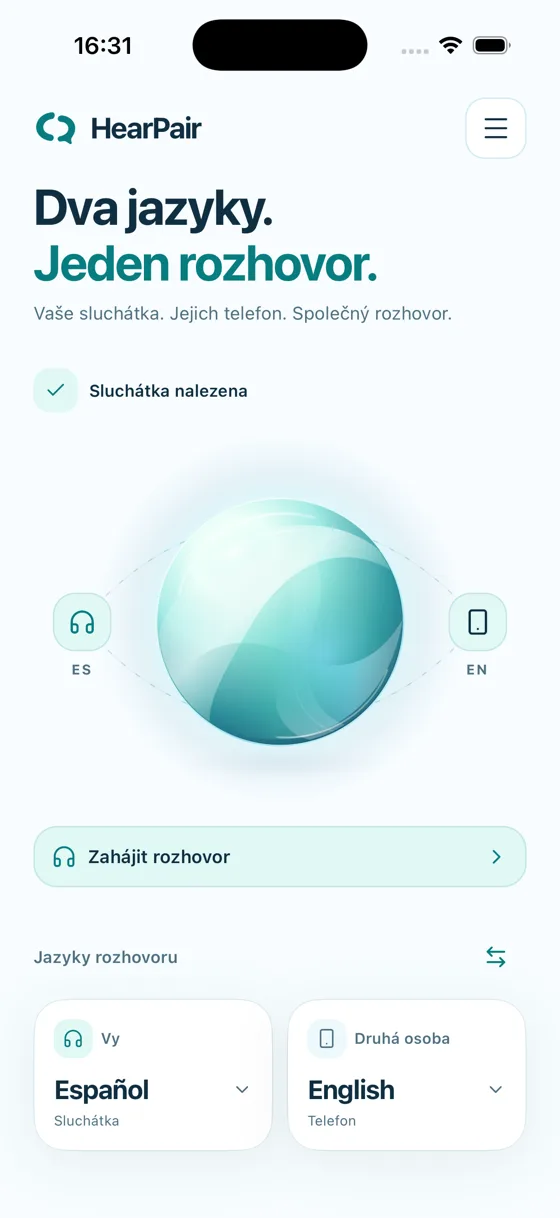 HearPair · Přehled · cs